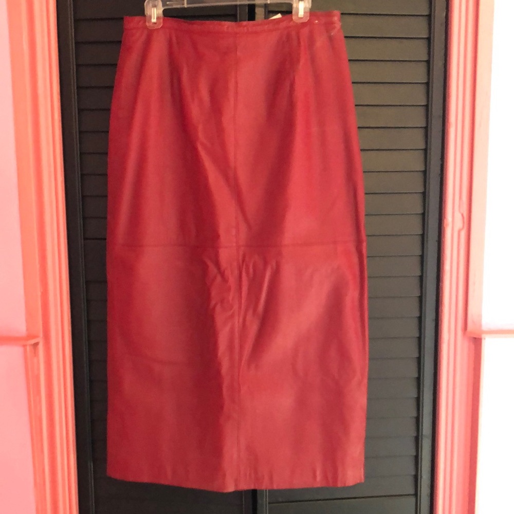 Leather skirt